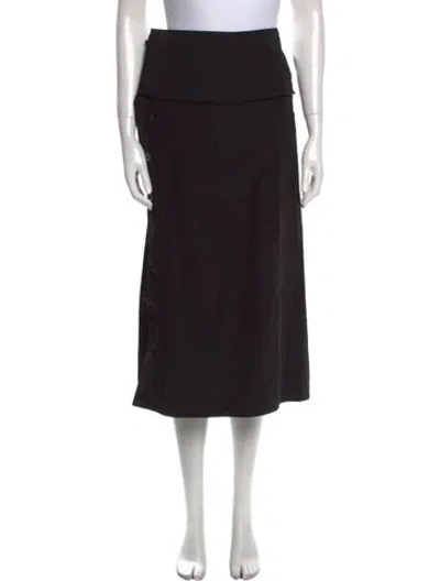 Pre-owned Jil Sander 2018 Midi Length Skirt In Black