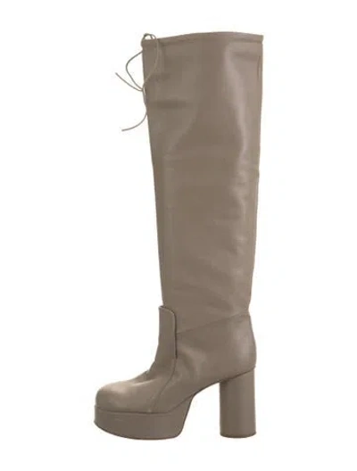 Pre-owned Jil Sander 2019 Leather Boots In Neutrals