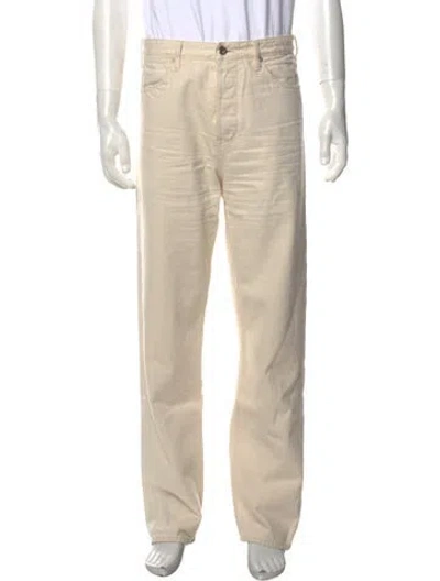 Pre-owned Jil Sander 2019 Straight Leg Jeans In White