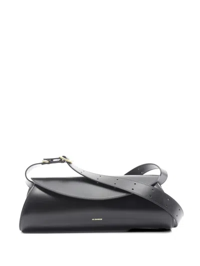 Pre-owned Jil Sander 2020s Cannolo Shoulder Bag In Black