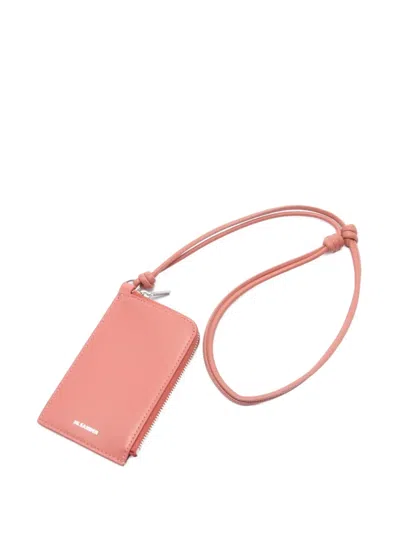 Pre-owned Jil Sander 2020s Leather Wallet In Pink