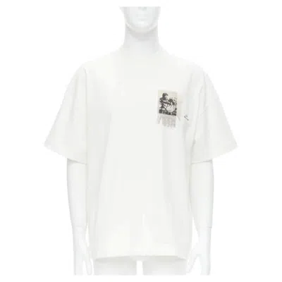 Pre-owned Jil Sander 2021 Florence Henri Photo Patchwork Oversized Boxy T-shirt Xs In Gray