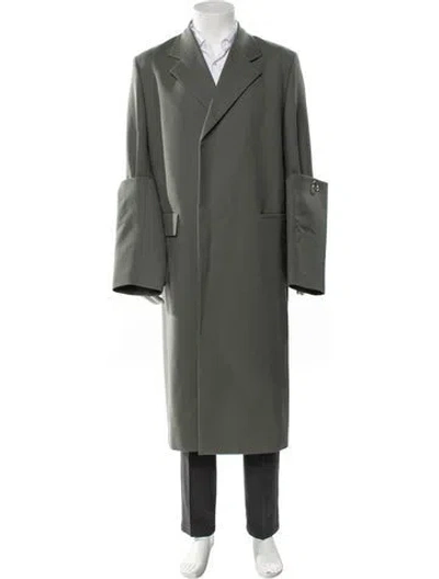 Pre-owned Jil Sander 2021 Wool Overcoat In Green