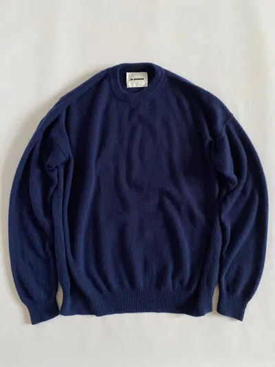 Pre-owned Jil Sander 2023 Cashmere Oversized Sweater In Blue