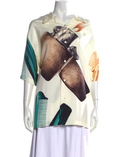 Pre-owned Jil Sander 2023 Graphic Print Top In Multi