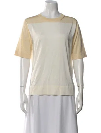 Pre-owned Jil Sander 2023 Silk T-shirt W/ Tags In Neutral