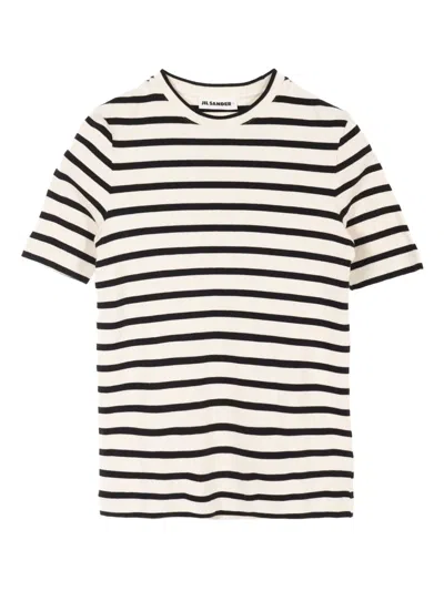 Pre-owned Jil Sander 2023 Striped T-shirt In Neutral