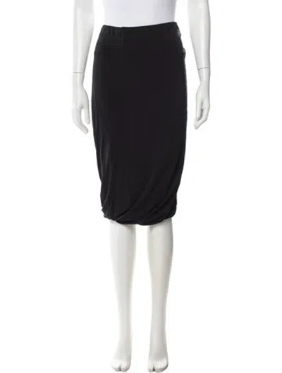 Pre-owned Jil Sander 2024 Midi Length Skirt In Black