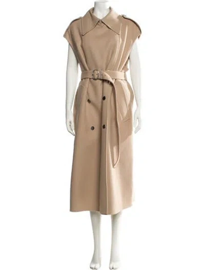 Pre-owned Jil Sander 2024 Wool Sleeveless Trench Coat W/ Tags In Neutral