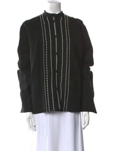 Pre-owned Jil Sander 2025 Mock Neck Sweatshirt In Black