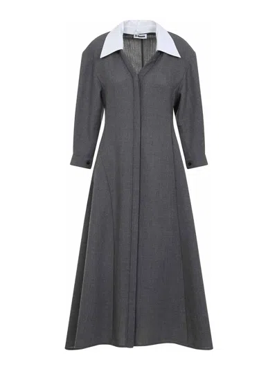 JIL SANDER 230 MF MIDI DRESS