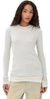 Jil Sander 3 Layers Long Sleeves T-shirt Polar In Polar
