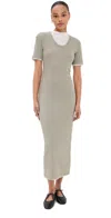 Jil Sander 3 Layers Short Sleeves Dress Granite In Granite