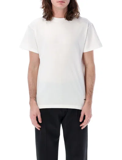 Jil Sander 3-pack Cotton T-shirts For Men In White