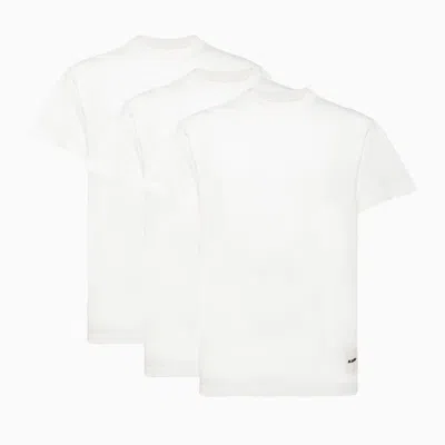 Jil Sander 3 Pack  T-shirt In White