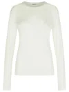 Jil Sander 3 Pack Crew Neck Long Sleeve T-shirt In White