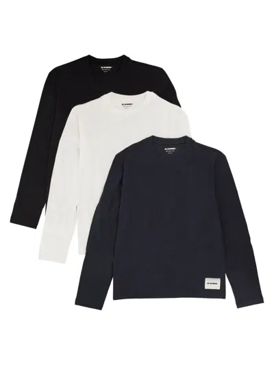 Jil Sander 3-pack Long Sleeve T-shirt In Multi