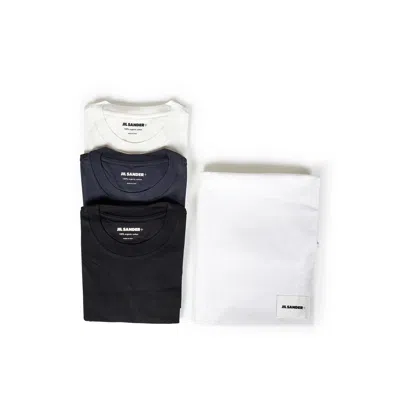 Jil Sander 3-pack Long-sleeved T-shirt Set In Black