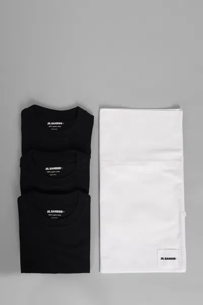 Jil Sander 3 Pack T-shirt Set In Black