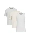 Jil Sander 3-pack T-shirt Set In Panna