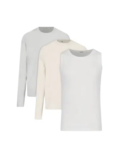 Jil Sander 3-pack T-shirt Set In White