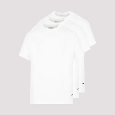 Jil Sander 3 Pack T-shirt In White
