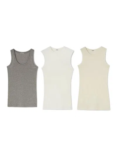 JIL SANDER 3 PACK TANK TOP
