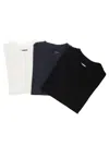 Jil Sander Multicolor 3-pack Logo Patch T-shirt