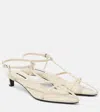 Jil Sander 45 Leather Sandals In White