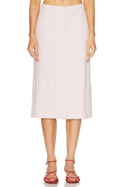 Jil Sander 3d Flower Skirt In Pink