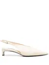 Jil Sander 40mm Leather Pumps In Neutrals