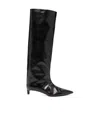 Jil Sander 45mm Knee-high Leather Boots In Black