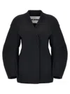 Jil Sander V-neck Wool Wrap Jacket