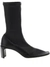 Jil Sander 65mm Leather Boots In Black