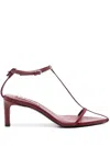 Jil Sander Buckle High-heeled Sandals In Red