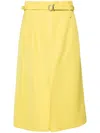 Jil Sander 66 A-line Midi Skirt In 绿色