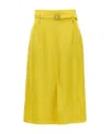 Jil Sander 66 Skirts Yellow In Yellow