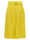 Jil Sander 66 Skirts Yellow In Green