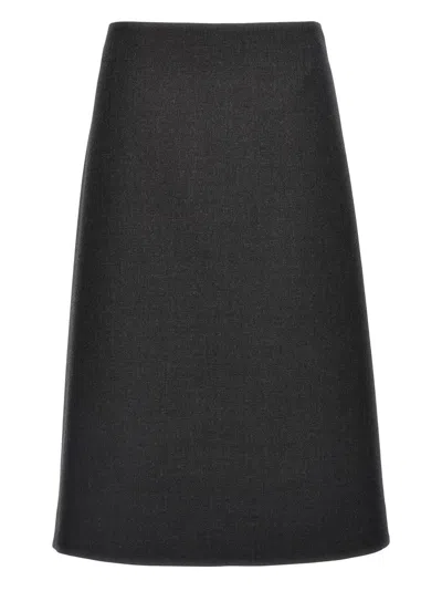 Jil Sander 70' Skirt In Black
