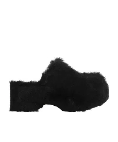 JIL SANDER JIL SANDER ROUND TOE SLIP-ON MULES