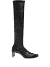 Jil Sander 70mm Knee-high Square-toe Boots In Black