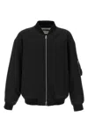 Jil Sander Black Zipped Bomber Jacket