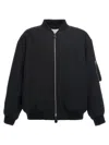 Jil Sander Black Zipped Bomber Jacket