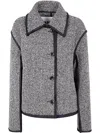 Jil Sander 72 W Trim Jacket In Gray