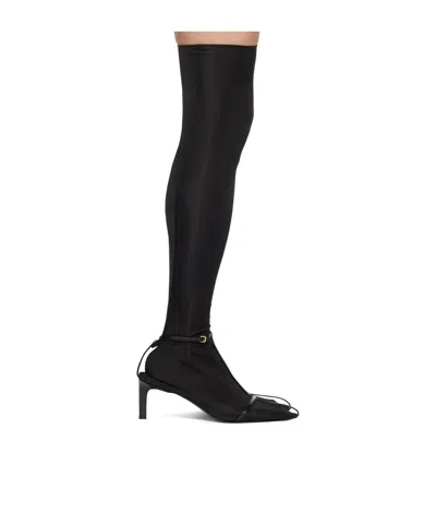 Jil Sander 75mm Sock-style Boots In Black