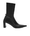 Jil Sander 90mm Pointed-toe Leather Boots In Black
