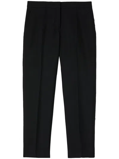 Jil Sander High-rise Straight-leg Trousers In ブラック