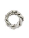 Jil Sander Chain-link Polished Ring In グレー