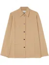 Jil Sander Wool Gabardine Shirt In ニュートラル