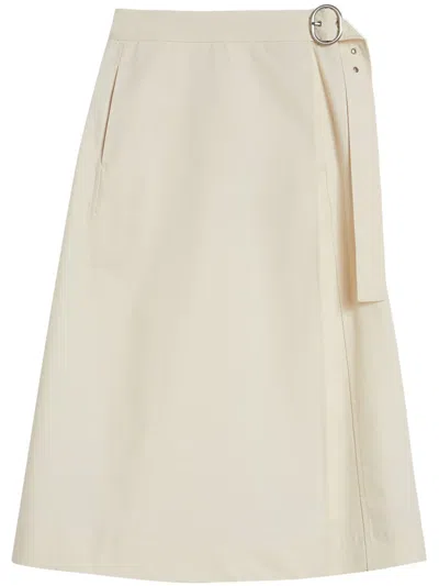 Jil Sander Midirock In A-linie In Nude